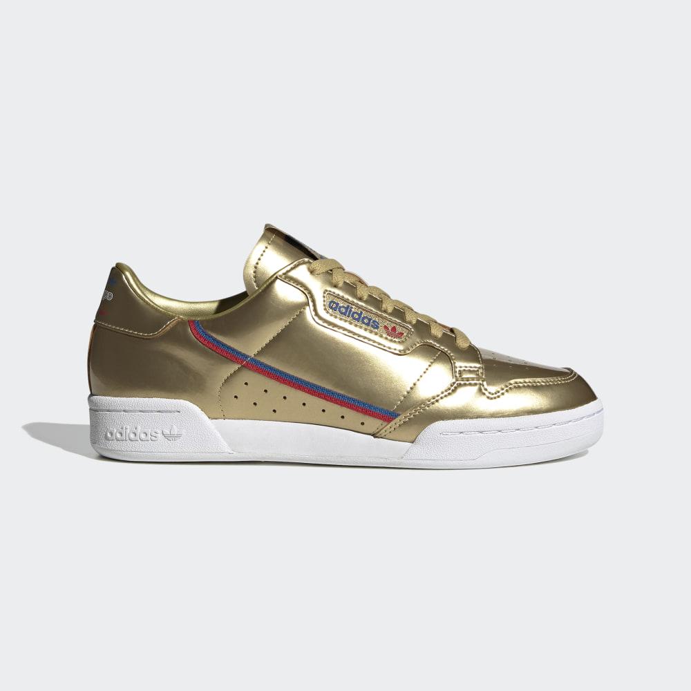 Originals Adidas Continental 80 Barbati Romania - Aurii Metal/Albi FW5352